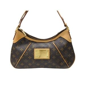 Louis Vuitton Monogram Thames One Shoulder Hobo Bag Brown Handbag